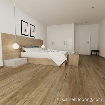 Revêtement de sol LVT imperméable et sain en bois vierge à 100 %